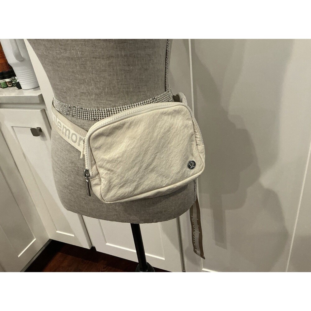 NWOT Lululemon Everywhere Belt Bag 1L Wordmark White Opal Ivory Fanny Pack